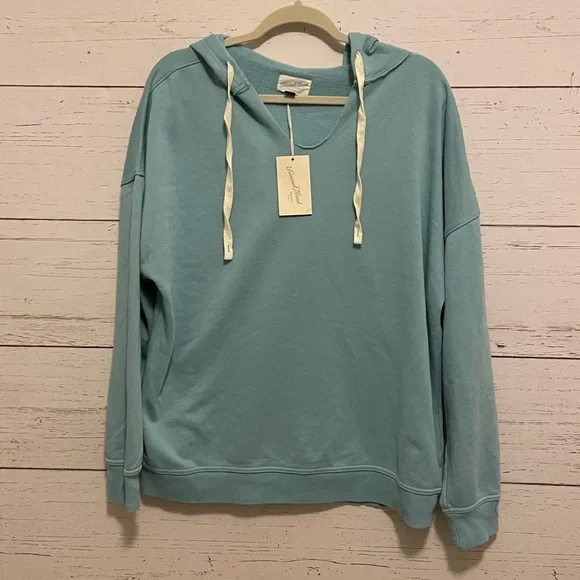 Universal Thread Aqua Blue Beach-Style Hoodie Sweatshirt, size XL, NWT - Picture 1 of 13